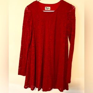 Show Me Your Mumu Red Lace Dress XS